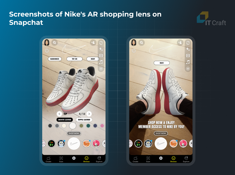 AR shopping app