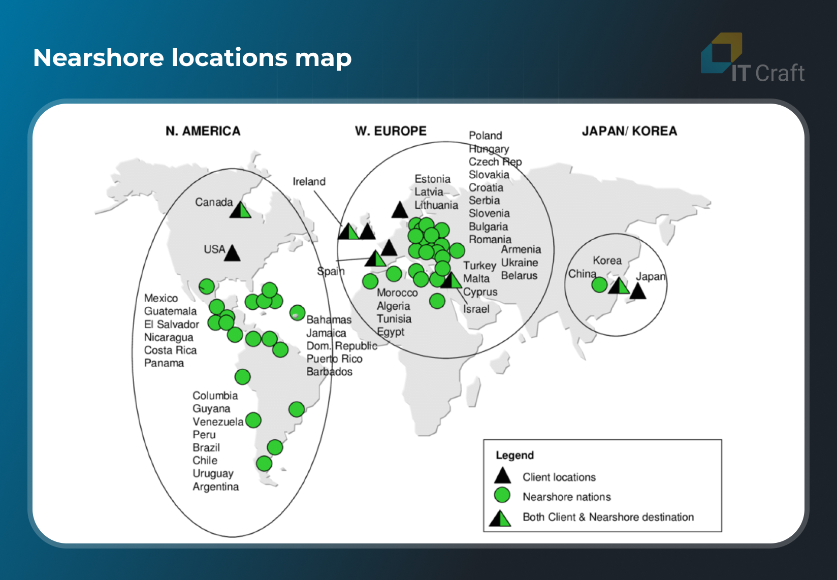 nearshore locations map